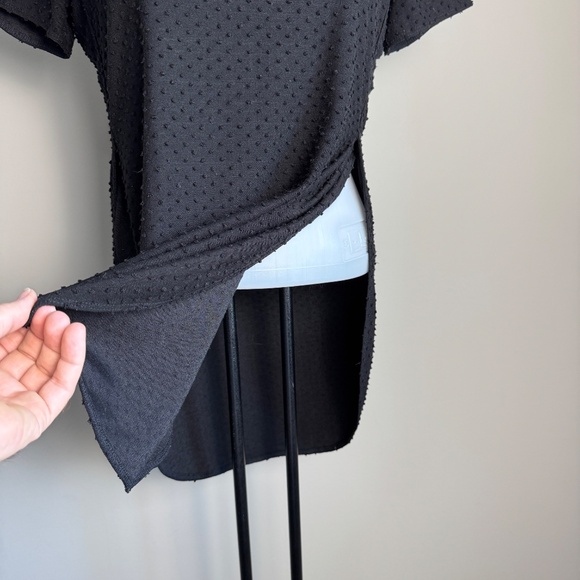 Wilfred Aritzia Women's Short Sleeve Capucine Textured T-Shirt Black Size Small - Picture 5 of 15